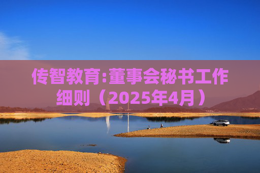 传智教育:董事会秘书工作细则（2025年4月）  第1张