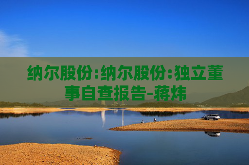 纳尔股份:纳尔股份:独立董事自查报告-蒋炜  第1张