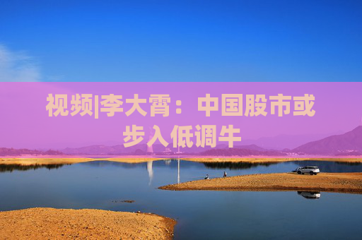 视频|李大霄：中国股市或步入低调牛  第1张