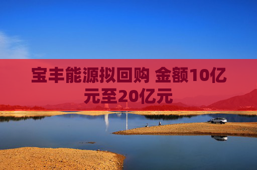 宝丰能源拟回购 金额10亿元至20亿元