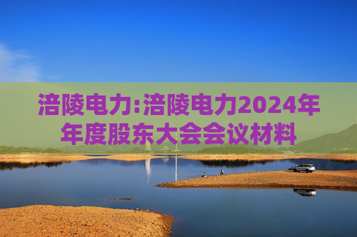 涪陵电力:涪陵电力2024年年度股东大会会议材料