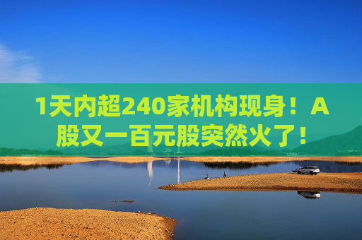 1天内超240家机构现身！A股又一百元股突然火了！