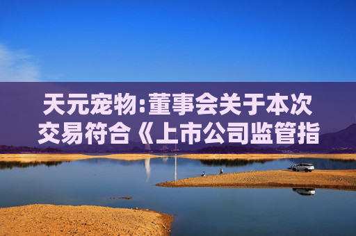天元宠物:董事会关于本次交易符合《上市公司监管指引第9号――上市公司筹划和实施重大资产重组的监管要求》第四条规定的说明