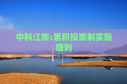 中科江南:累积投票制实施细则  第1张