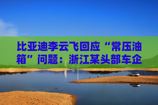 比亚迪李云飞回应“常压油箱”问题：浙江某头部车企，2018-2023年多款PHEV车型采用常压油箱方案