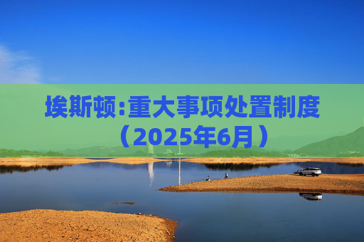 埃斯顿:重大事项处置制度（2025年6月）