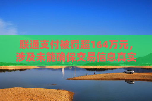 联通支付被罚超164万元，涉及未能确保交易信息真实、完整、可追溯等违法行为