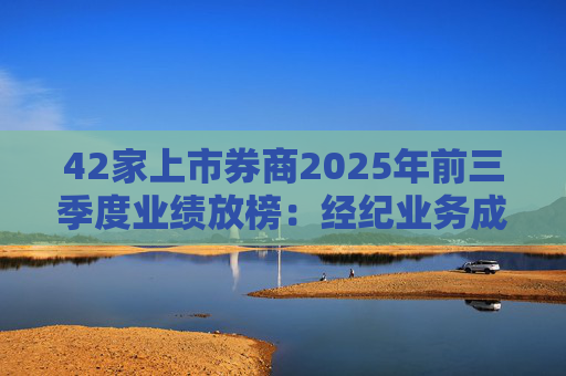 42家上市券商2025年前三季度业绩放榜：经纪业务成增长引擎 11家营收超百亿元  第1张