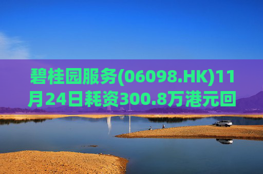 碧桂园服务(06098.HK)11月24日耗资300.8万港元回购47万股