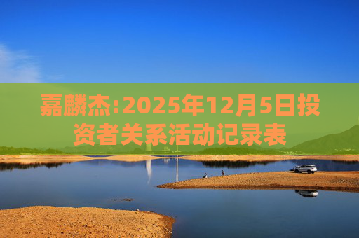 嘉麟杰:2025年12月5日投资者关系活动记录表  第1张