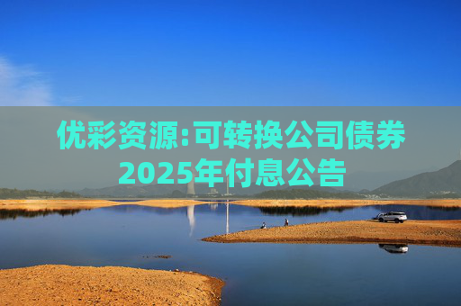 优彩资源:可转换公司债券2025年付息公告  第1张