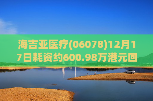 海吉亚医疗(06078)12月17日耗资约600.98万港元回购49.38万股