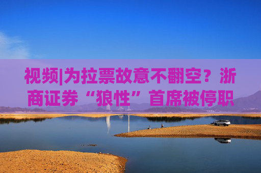 视频|为拉票故意不翻空？浙商证券“狼性”首席被停职调查！