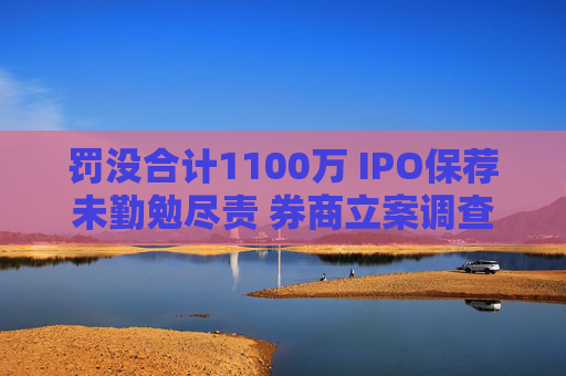 罚没合计1100万 IPO保荐未勤勉尽责 券商立案调查结果出炉