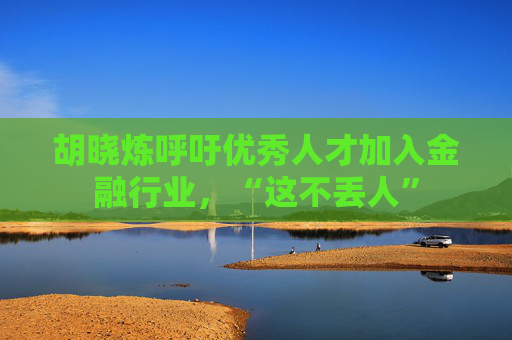 胡晓炼呼吁优秀人才加入金融行业，“这不丢人”  第1张