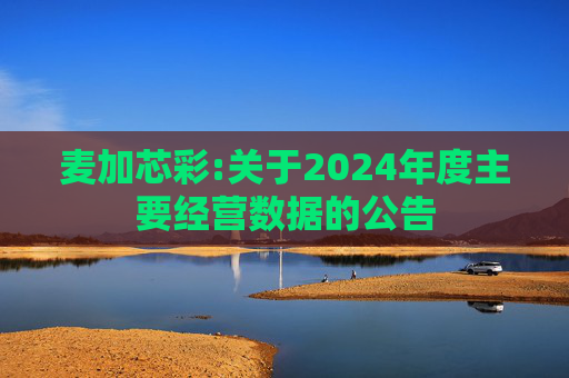 麦加芯彩:关于2024年度主要经营数据的公告
