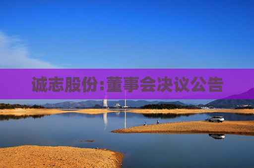 诚志股份:董事会决议公告