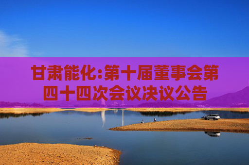 甘肃能化:第十届董事会第四十四次会议决议公告  第1张