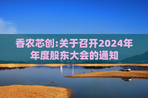 香农芯创:关于召开2024年年度股东大会的通知