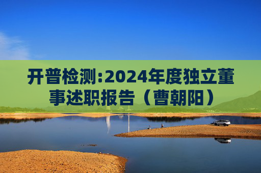 开普检测:2024年度独立董事述职报告（曹朝阳）