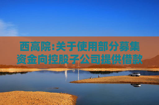 西高院:关于使用部分募集资金向控股子公司提供借款以实施募投项目的公告