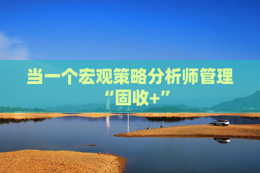 当一个宏观策略分析师管理“固收+”