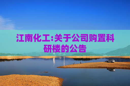江南化工:关于公司购置科研楼的公告