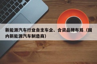 新能源汽车行业自主车企、合资品牌布局（国内新能源汽车制造商）