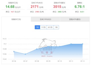 2025年4月13日国内生猪价格一览