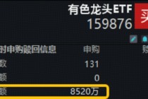 锂矿股集体调整，盛新锂能等多股跌停！有色龙头ETF（159876）获资金净申购8520万份，近5日狂揽1.75亿元！