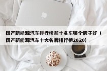 国产新能源汽车排行榜前十名车哪个牌子好（国产新能源汽车十大名牌排行榜2020）
