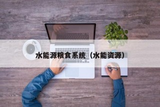 水能源粮食系统（水能资源）