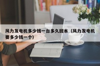风力发电机多少钱一台多久回本（风力发电机要多少钱一个）