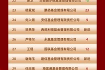 2025公募基金领军人物：易方达刘晓艳、华夏李一梅、富国陈戈居前三，博时江向阳、嘉实经雷等上榜(全名单)