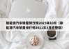 新能源汽车销量排行榜2023年10月（新能源汽车销量排行榜2021年3月完整版）