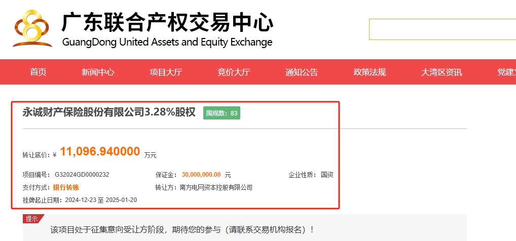 央国企出清险企股权迎来小高峰，近一周至少5家保险公司股权被挂牌，买家仍难寻  第3张