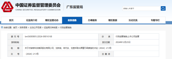 程序不规范、专户注销不及时等 绿亨科技及相关责任人收警示函  第1张