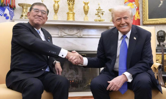 特朗普：与日本首相石破茂进行了对话 设定严格但公平的关税谈判参数  第1张