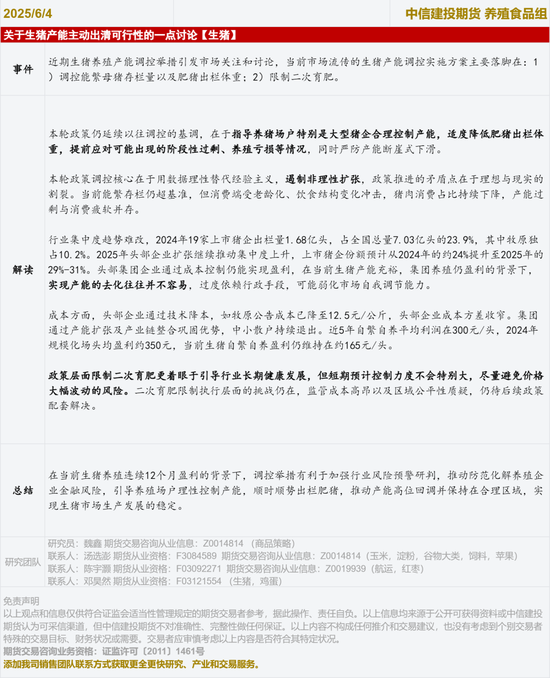 【生猪点评】关于生猪产能主动出清可行性的一点讨论 第3张 【生猪点评】关于生猪产能主动出清可行性的一点讨论 第3张