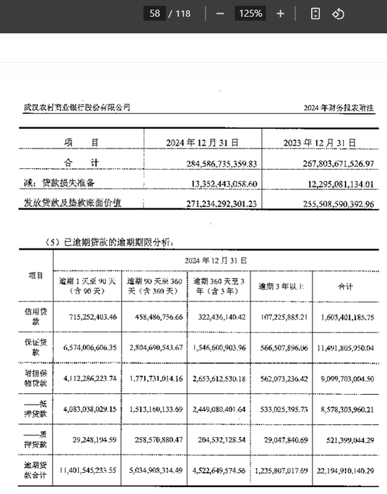 武汉农商行年报存疑：不到3000亿贷款中有近300亿逾期与不良，正常类贷款仍超94%？  第7张